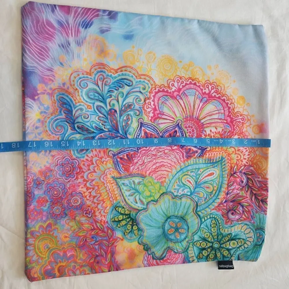Deny Designs Stephanie Corfee Flourish Allover Two Patio Pillowcases EUC